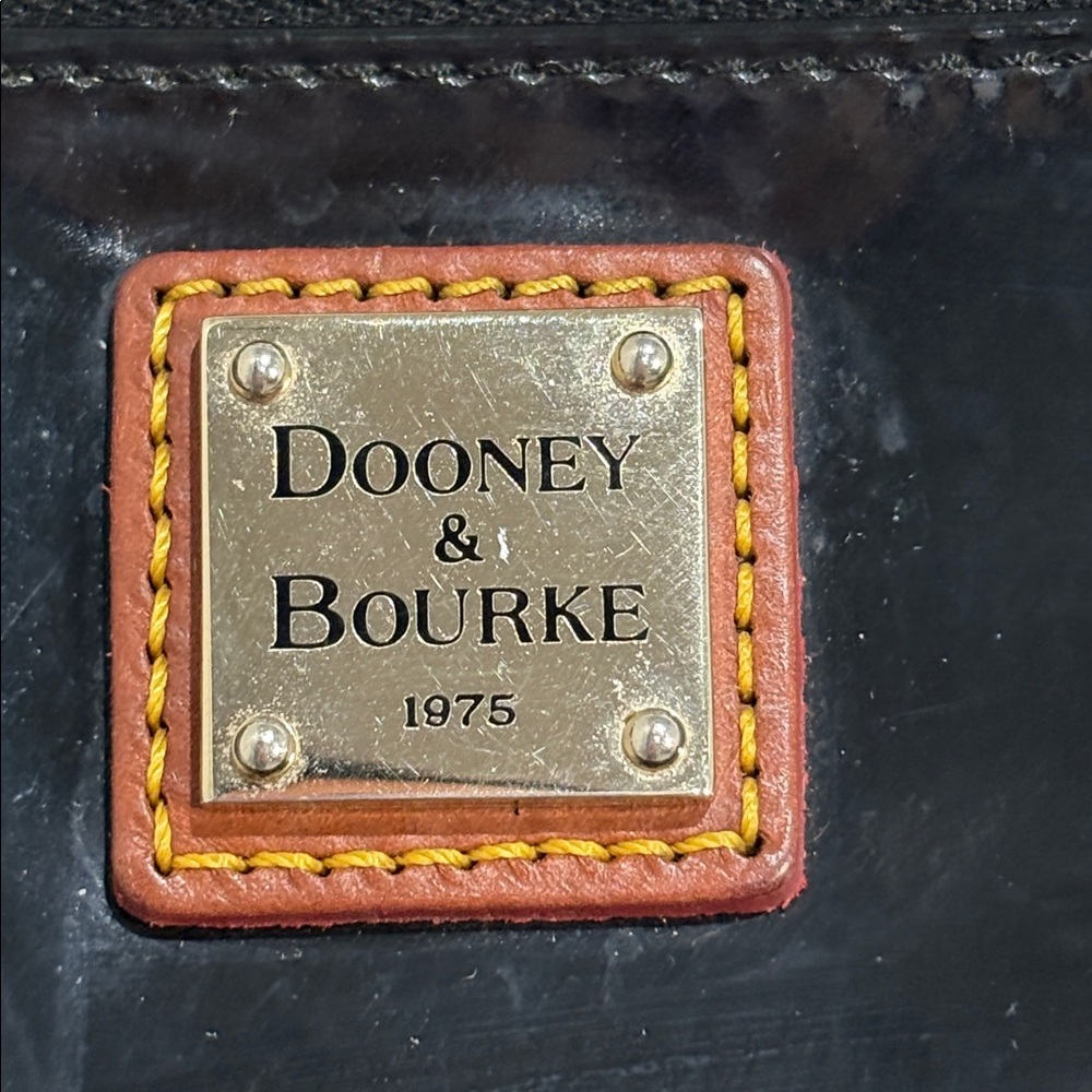 Dooney & Bourke Patent Leather Bag with Leather Accents - Picture 2 of 14